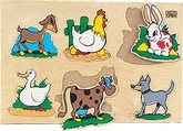 Domáce zvieratá<br>puzzle s držadlom