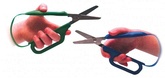 Slučkové nožnice<br>do ľavej ruky - zelené