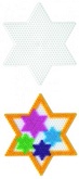 Zákl. tabuľka k midi korálkam - hviezda