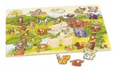 Zvieratá<br> veľké puzzle s držadlom