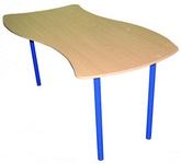 Stôl - polkruhový
