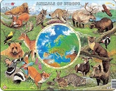 Puzzle<br>Zvieratá Európy