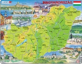 Puzzle - mapa<br>Maxi mapa Maďarska