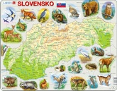 Puzzle - mapa<br>Reliéf a živá príroda Slovenska