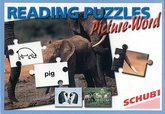 Anglický jazyk<br>Puzzle čítanie - Obrázok-slovo
