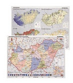 Nástenná mapa<br>Mapa Maďarska, politická, dopravná - duo