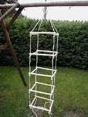 Štvorstranný šplhací rebrík lanový